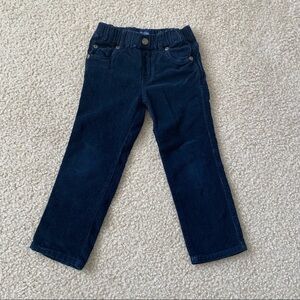 Traveler Dark Blue Boys Elastic Waist Corduroy Pants Size 3T